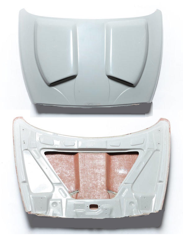 AAR Fiberglass Ram Air Style Hood 02-08 Dodge Ram - Click Image to Close